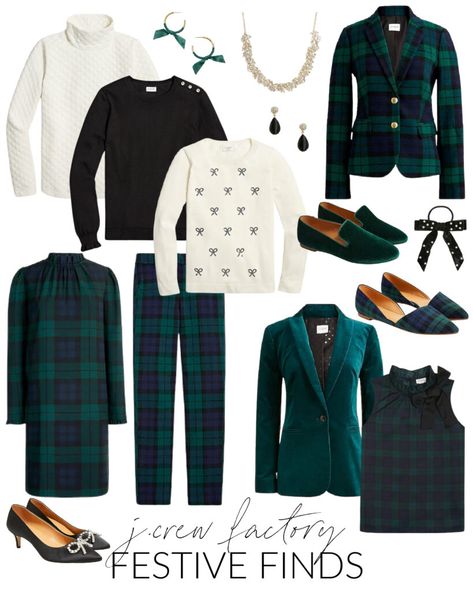 Tartan Plaid Outfit Women, Blackwatch Plaid Outfit, Holiday Plaid Outfit, Black Watch Plaid Outfit, Classic Christmas Outfit, Black Watch Tartan Christmas, Black Watch Plaid Christmas, Blue Christmas Outfit, Casual Christmas Eve Outfit