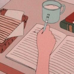 Aesthetic 90s Anime Icons, Anime Writing Aesthetic, Writing Anime Aesthetic, Writing Icon Aesthetic, Anime Soft Aesthetic, Anime Letter, 90s Anime Aesthetic, Japon Illustration, Retro Anime