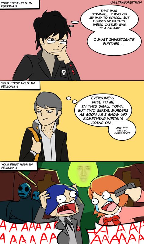 Persona 4 Comic, Persona 3 Funny, Persona 5 Comics, Persona 5 Oc, Persona 3 Fanart, Oc Persona, Persona Oc, Persona Fanart, Persona Game