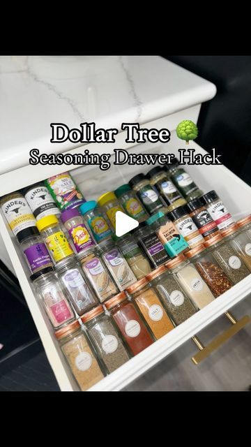 40K views · 2.3K likes | Raven ✨ on Instagram: "Easy Dollar Tree Seasoning Drawer Hack

Now all I need is some cute seasoning jars! 

#dollartree #dollartreefinds #dollartreediy #dollartreehacks #seasoningdrawer #organizationideas #organization #organizationhacks #kitchenorganization #homeorganization #organizewithme #asmr #asmrorganizing #asmrcommunity #kitchenhacks #clorox" Dollar Tree Drawer Organization, Seasoning Drawer, Spice Organization Diy, Seasoning Organization, Drawer Spice Rack, Seasoning Jars, Power Tool Organizer, Kitchen 2024, Dollar Tree Hacks