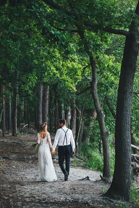 Private path leading. Away from the ceremonial. Party. Woodland. Passion. Private moments on Private. Property. DO NOT SENDh OUT A SEARCH PARTY.!! We're making whoopee in the. Woods!! It's legal. We've got a license to. Love!! Hold Hands, Forest Wedding, Wedding Photo Inspiration, Wedding Shots, Wedding Photography Inspiration, Wedding Pics, Wedding Poses, Wedding Photoshoot, Wedding Shoot