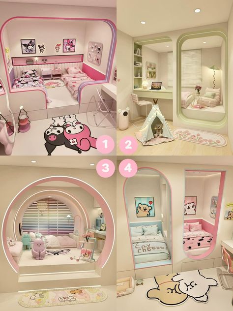 Soft Leather Couch, Sanrio Bedroom Ideas, Western Living Room Ideas, Kuromi Room, Western Living Room, Western Patterns, Amazing Bedroom Designs, Interior Design Your Home, Video Game Room Design