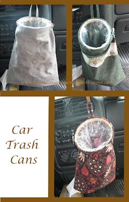 Girls Sewing Projects, Car Organization Diy, Auto Camping, Embroidery Hoop Crafts, Car Trash Bag, Christmas Sewing Projects, Car Organization, Sewing Projects Clothes, Trash Can For Car