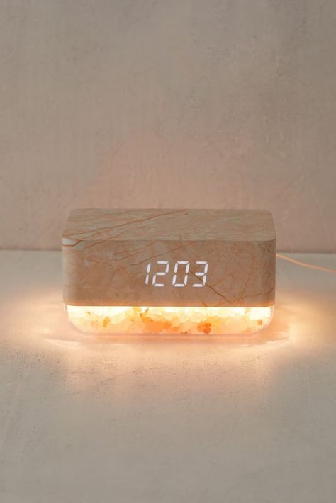 A Functional Home Decor Find: Mahli Himalayan Salt Sunrise Alarm Clock Cute Alarm Clock, Sunrise Alarm, Sunrise Alarm Clock, Himalayan Salt Lamp, Salt Lamp, Ring Light, Himalayan Salt, Holiday Christmas Gifts, 50th Gifts