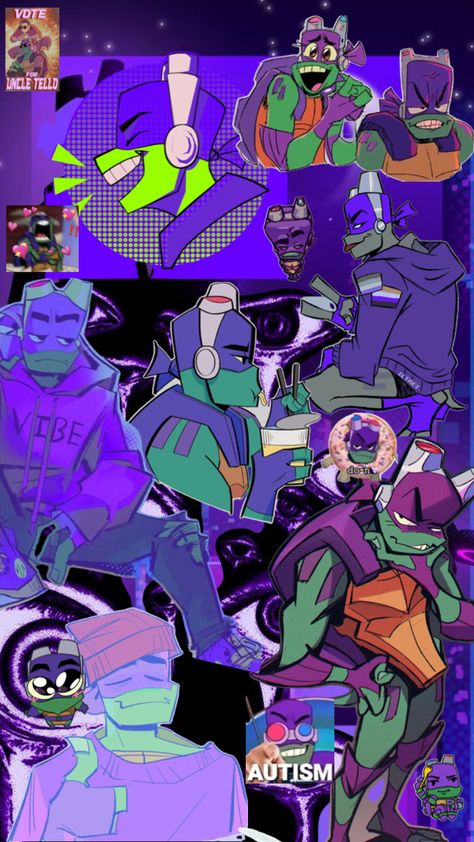 Rottmnt Wallpaper, Tmnt Wallpaper, Tmnt Characters, Donatello Tmnt, Greek Mythology Humor, Ninja Turtles Funny, Teenage Mutant Ninja Turtles Artwork, Ninja Turtles Artwork, Tmnt Artwork