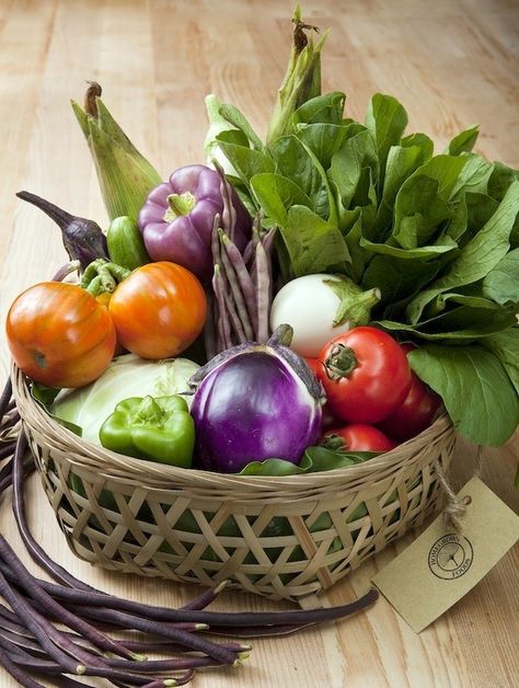 Kitchen Fruit Basket - Ideas on Foter Vegetables Photography, Vegetable Pictures, Homegrown Food, Food Art Photography, Fruits Photos, Organic Fruits And Vegetables, Vegetable Basket, Stylish Interior, Beautiful Fruits