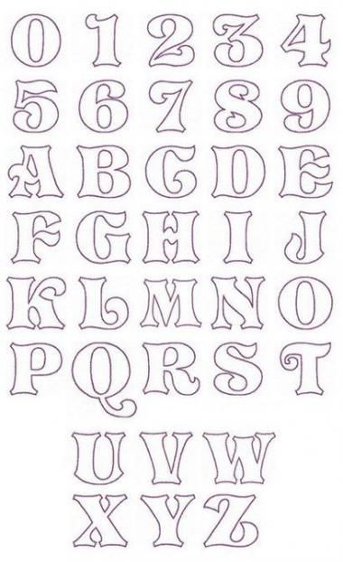 Outline Font, Lettering Styles Alphabet, Outline Fonts, Alphabet Templates, Leather Tooling Patterns, Alfabet Letters, Fancy Letters, Hand Lettering Alphabet, Embroidery Monogram