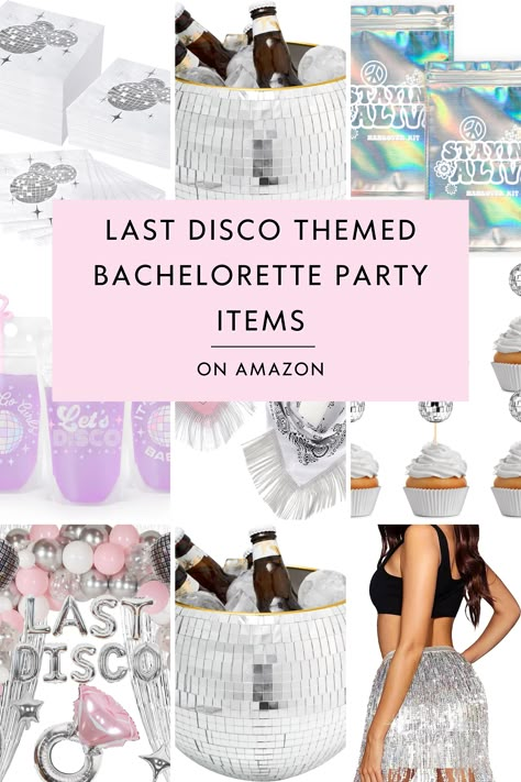 Lady Gaga Bachelorette Party, Mirrorball Bachelorette Party, Tropical Disco Bachelorette Party, Diamonds And Disco Theme, Last Dance Bachelorette Party, Her Last Disco Bachelorette, 80s Theme Bachelorette Party, Disco Hen Do, Disco And Diamonds Bachelorette