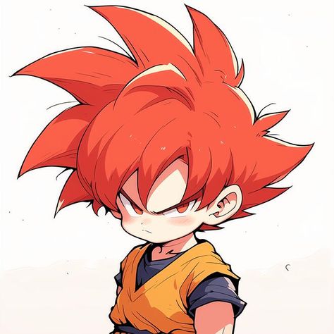 Goku Blushing, Chibi Dbz Characters, Chibi Gohan, Goku Different Art Style, Goku Smiling, Chibi Goku, Street Fighter Characters, Goku Super, Dragon Ball Super Art