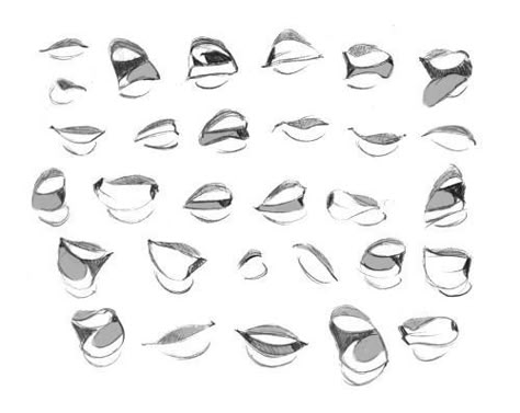 Disney Mouth Drawing, Eye Roll Drawing Reference, Mouth Study Drawing, Eye Roll Reference, Rolling Eyes Drawing Reference, Yelling Mouth Reference, Mouth Study, Roll Eyes, Disney Style Drawing