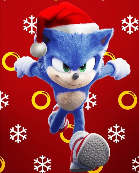 Sonic The Hedgehog Christmas, Christmas Sonic, Sonic Happy, Sonic Christmas, Hedgehog Christmas, The Second Coming, Sonic Mania, Classic Sonic, Happy Xmas