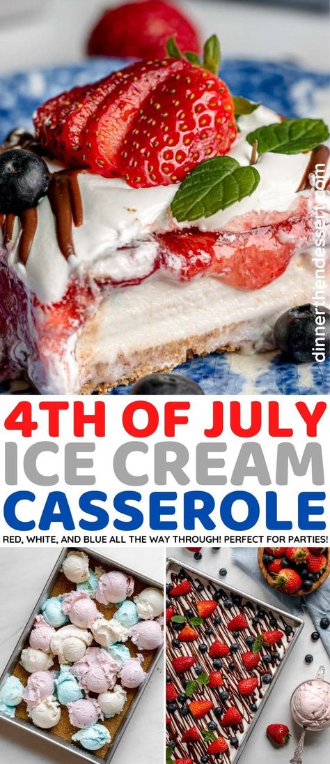 Ice Cream Casserole, Easter Ice Cream, 4th Of July Ice Cream, Christmas Ice Cream, Blue Ice Cream, Blueberry Ice Cream, Ice Cream Dishes, Pistachio Ice Cream, Vanilla Recipes