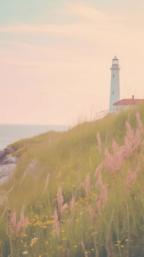 Pastel wallpaper spring hill grass architecture lighthouse. | premium image by rawpixel.com / Tanat Chittirungsan Pastel Beach Wallpaper, Pink Summer Wallpaper Iphone, Wallpaper Beach Iphone, Grass Architecture, Beach Iphone Wallpaper, Iphone Wallpaper Beach, Lighthouse Wallpaper, Iphone Wallpaper Summer, Spring Iphone Wallpaper