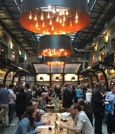 Gallery of The Forks Market Food Hall / Number TEN Architectural Group - 3 Food Hall Design, Food Court Design, Restaurant Design Inspiration, Bar Design Awards, Food Gallery, Design Theory, Unique Restaurants, Food Court, Modern Chinese