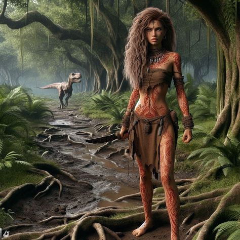 Stone age, primitivist, tribal, ancient, primitive, natural Stone Age Fashion, Cavewoman Outfit, Caveman Aesthetic, Chief Almighty, Cavewoman Halloween, Prehistoric Woman, Leaf Costume, Cave People, Cave Woman