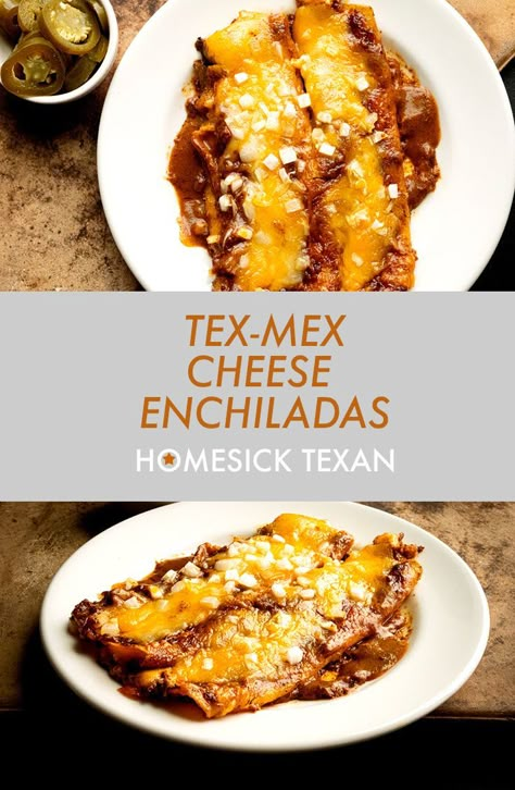 Texmex Cheese Enchiladas, Gluten Free Tex Mex Recipes, Tex Mex Enchilada Gravy, Tex Mex Dinner Party, Tex Mex Cheese Enchilada Recipe, Texas Enchiladas, Tex Mex Cheese Enchiladas, Cheese Enchiladas With Chili Gravy, Texmex Enchiladas