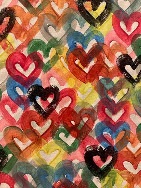 Colourful Hearts Wallpaper, Cool Art Pictures, Funky Backgrounds, Funky Collage, Funky Background, Colourful Aesthetic, Colourful Images, Scrapbook Printing, Colorful Aesthetic