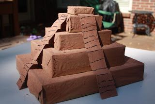 Lueker Munchkins - School & Play: Building A Ziggurat Ziggurat Project Ideas, Make A Pyramid For School Projects, Ziggurat Of Ur, Making Pyramids Ancient Egypt, Ancient Mesopotamia Activities, Build A Pyramid Kids Ancient Egypt, Step Pyramid, Ancient Mesopotamia, School Play