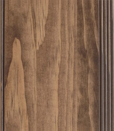 American Walnut (W) Stain on Pine Wood | WalzCraft Cypress Flooring, Living Room Remodel Ideas, Small Basement Remodeling, Old Basement, Rustic Basement, Stain On Pine, Floor Stain, Sunken Living Room, Staining Cabinets