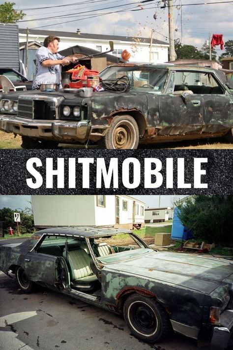 trailer park boys shitmobile Sunnyvale Trailer Park, Trailer Park Boys, Chrysler New Yorker, Boy Car, Cool Facts, Trailer Park, Tv Guide, The 1975, Aesthetic Things