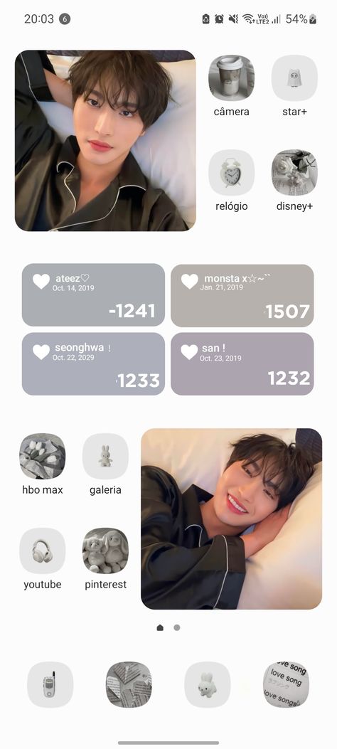 Seonghwa Phone Layout, Ateez Themed Phone, Ateez Widget Ideas, Ateez Ios Layout, Ateez Iphone Layout, Ateez App Icons, Seonghwa Widget, Ateez Homescreen Layout, Ateez Phone Layout