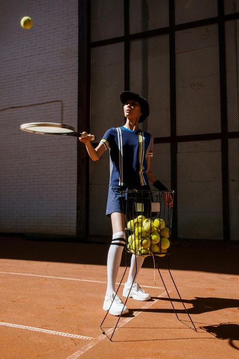 A Woman Playing Tennis on a Clay Court · Free Stock Photo Tennis Games, Playing Tennis, Play Tennis, Tennis Balls, Injury Prevention, Perfect Shoes, Tennis Players, Tennis Court, Tennis Shoes