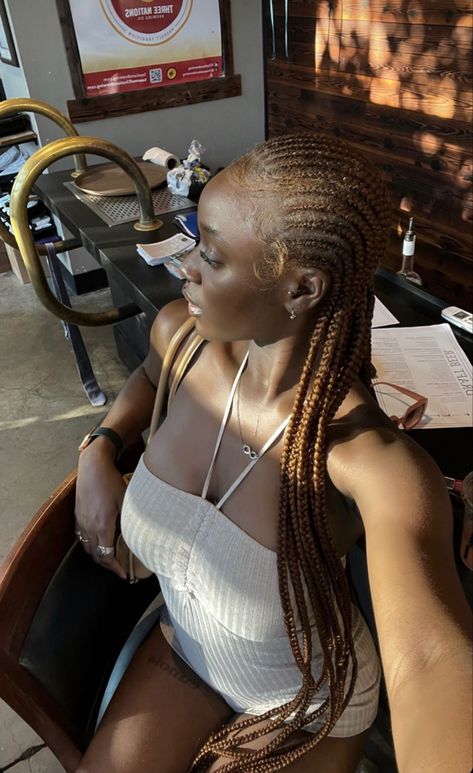 Cornrow Side Part, Blonde Straight Back Braids, Colored Cornrows, Long Cornrows Braids Straight Back, Side Part Cornrows, Side Part Cornrows Braids, Brown Cornrows Braids, Ginger Cornrows, Brown Cornrows