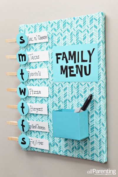 20 Amazing Crafts to Keep Your Life Organized! | Little Red WindowLittle Red Window Menu Board Diy, Smart Tiles, Menu Board, Life Tips, Diy Hacks, Life Organization, Cute Crafts, Crafts To Do, Organization Hacks