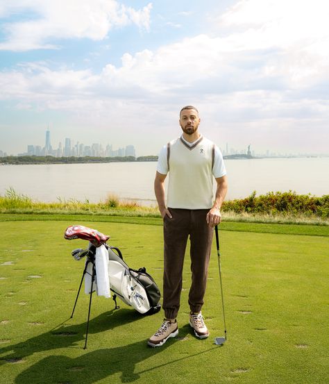 Sometimes tradition is meant to be challenged ⛳️👕 Our Sweater Vest is a modern interpretation of a classic design. It’s made from a multi-blend tech material that lends itself to fit, texture and feel. The V-neck, banded waist and oversize arm openings are a nod to historic golf apparel. 🏌🏾‍♂️ Get early hands on the Eastside Golf Fall 24’ collection exclusively at our Pop-Up at the Shopify store in SoHo, NY! Hit the link in our bio for all the details. 🔗 Old Man Golf Outfit, Eastside Golf, Soho Ny, Big Hoodies, Golf Sweaters, Golf Brands, Checked Trousers, Fall 24, Golf Apparel