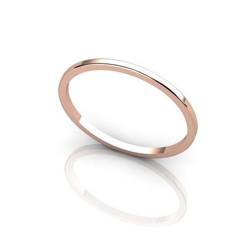 Tiny 14K Rose Gold Band by ChicJoaillerie on Etsy, $75.00 Stackable Rings Wedding, Unique Bands, Zierlicher Ring, Stacking Bands, Rose Gold Wedding Bands, Plain Bands, Ring Stacking, Rose Gold Band, White Gold Earrings