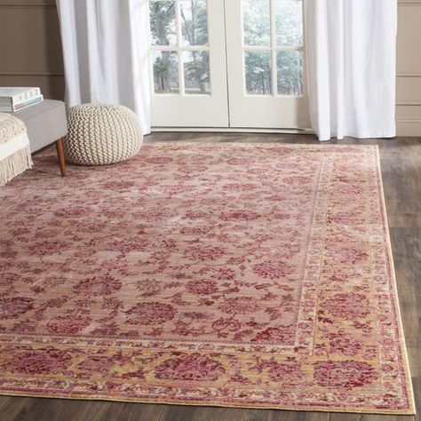 Found it at Wayfair.co.uk - Juliana Pink Area Rug Downstairs Bedroom, Best Rugs, Bedroom Aesthetics, Neutral Furniture, Rugs Outdoor, Room Vibes, Texas House, Persian Motifs, Pink Area Rug