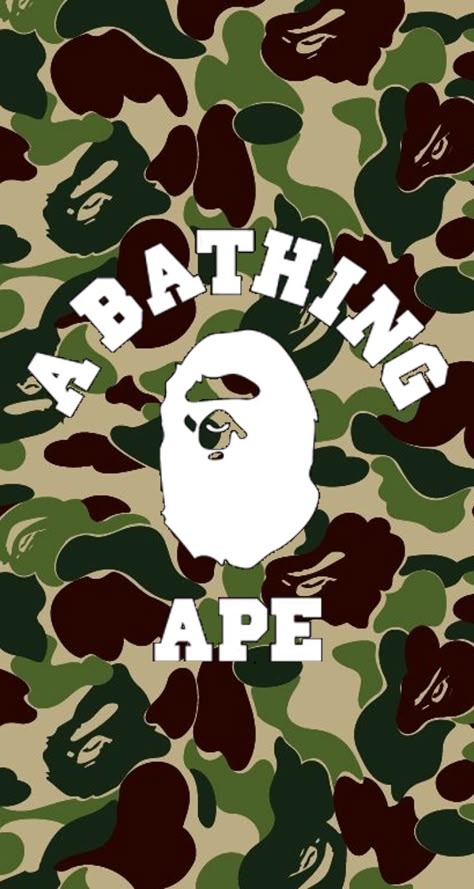 All credits to the owners. Bape Camo Pattern along with A Bathing Ape logo. Bapesta Star Logo Wallpaper, Bathing Ape Wallpapers Iphone, Bape Wallpaper Iphone Hd, College Wallpaper Iphone, Bathing Ape Wallpapers, Bape Logo Wallpaper, Ape Wallpaper, Bape Poster, Bape Camo Wallpaper