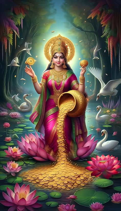 Laxmi Devi Images, संतोषी माता, Narayan Images, God Balaji Hd Wallpapers, Mother Lakshmi, Mata Laxmi, Lakshmi Maa, Father Status, Laxmi Mata