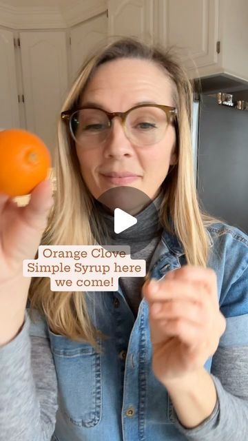 Kelly Welk on Instagram: "Orange Clove Simple Syrup makes for the most festive winter cocktails and spritzers! *if you made candied oranges with me yesterday pull out that simple syrup and simmer it for a minute with a handful of cloves. Transfer the syrup PLUS cloves to your jar and allow them to steep together in the fridge. No need to make candied oranges though! You can make Orange Clove Simple Syrup by simmering: - 1 cup water - 1 cup sugar - the peel from 1 orange - 20ish cloves Simmer gently for 15 minutes, then allow everything to steep together as it cools. You can transfer it all to a jar and store in the fridge. The longer the mixture sits together the richer the flavors. I’m using this simple syrup to make our new winter drink the Fuzzy Mustache! I’ll have the recipe for Candied Oranges, Winter Drink, Winter Tea, Orange Clove, Winter Cocktails, Flavored Oils, Winter Drinks, You Mad, Simple Syrup