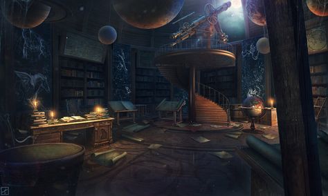 Observatory by ~PavellKiD on deviantART Epic Mickey 2, Disney Epic Mickey, Steampunk Tendencies, Epic Mickey, Fire Nation, Fantasy Places, Matte Painting, Fantasy Concept Art, Astronomer