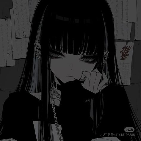 Baddie Pfp Anime, Blk Pfp, Dark Anime Pfp, Anime Profile Picture, Pfp Inspiration, Female Pfp, Anime Goth, Wallpapers Desktop, Icons Pfp