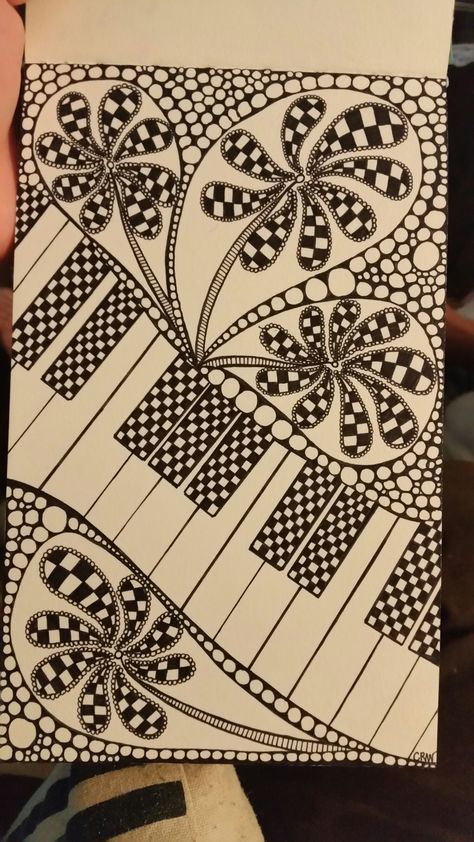 Zen Doodles, Tiles Designs, Simple Drawings, Doodle Ideas, Zentangle Drawings, Doodles Zentangles, Doodle Lettering, Doodle Art Designs, Korean Traditional