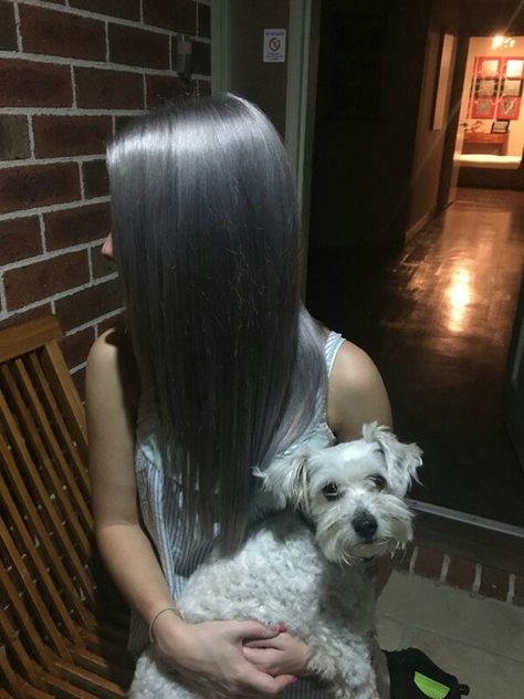 Dark Grey Hair Dye, Dark Bayalage, Grey Hair Tan Skin, Dark Grey Hair Color, Gray Transition, Dark Silver Hair, Charcoal Hair, Hair Dye Shades, Silver Hair Dye