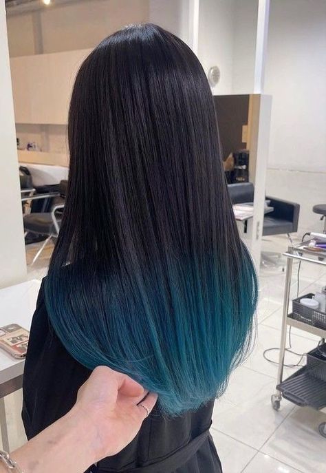 animalFunnyCuteBackgroundCaptionBeautiful, Muichiro Hair Color, Blue Tips Hair, Denim Hair, Hair Streaks, Dyed Hair Inspiration, Long Hair Color, Pretty Hair Color, Hair Up Styles, Haircuts Straight Hair