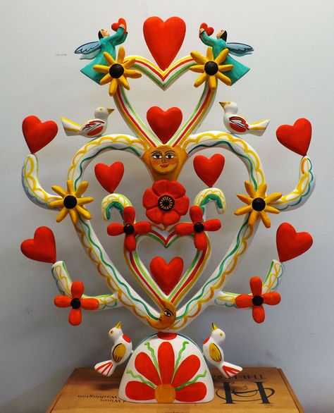 Mexican Sculpture Art, Mexican Folk Art Painting, Mexican Crafts, New Mexican, Ceramics Pottery Art, American Folk Art, Life Ideas, Ceramics Projects, Arte Inspo