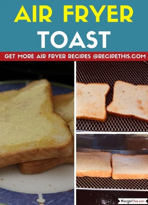 Toasting Bread In Air Fryer, Fried Toast, Air Fryer Recipes Low Carb, Chewy Sugar Cookie Recipe, Air Fryer Recipes Breakfast, Strawberry Jam Recipe, Cooks Air Fryer, Chewy Sugar Cookies, Toast Toppings