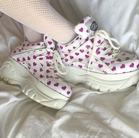 Platform Sneakers Aesthetic, Himiko Toga Aesthetic, Toga Aesthetic, Toga Dress, Sneakers Aesthetic, Buffalo Shoes, Red Platform, Aesthetic Png, Timberlands