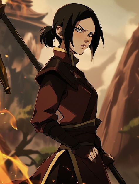 Ozai Avatar Fanart, Avatar The Last Airbender Oc Fire Nation, Tlok Oc, Oc Firebender, Avatar Oc Firebender, Legend Of Korra Oc, Firebender Oc, Avatar The Last Airbender Oc, Hair Colors Brown