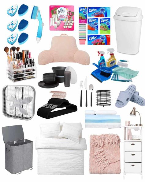 How to Prepare for College: The Perfect Dorm Packing List for Girls Necessities For College, Dorm Packing List, Girl Necessities, Dorm Shopping List, Dorm Things, Dorm Packing, Dorm Necessities, College Dorm Checklist, Dorm Checklist