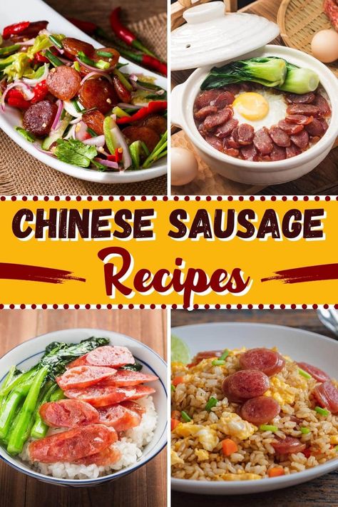 From the fresh pork, chicken, and livers to the sweet-savory flavor, these quick and easy Chinese sausage recipes are truly something special. Chinese Pork Sausage Recipes, Recipes Using Chinese Sausage, Chinese Style Sausage Recipes, How To Cook Chinese Sausage, Asian Sausage Recipe, Chinese Sausage Recipes Dinners, Chinese Sausage Recipes, Asian Sausage, Recipes With Chinese Sausage