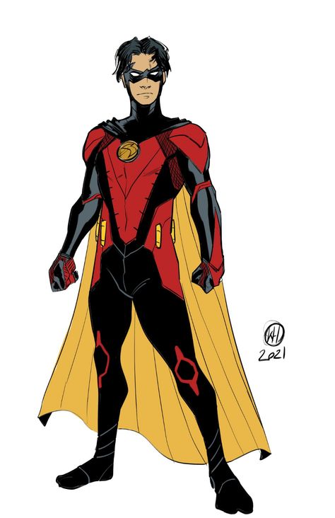 Kal Huset, Robin Redesign, Robin Suit, Batman Concept, Red Robin, Arte Dc Comics, Dc Comics Artwork, Batman Universe, Tim Drake