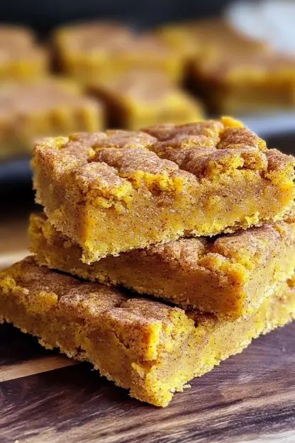 Pumpkin Pie Snickerdoodle Bars, Pumpkin Bar Recipes Easy, Pumpkin Snickerdoodle Bars, Pan Bars, Easy Pumpkin Bars, Snickerdoodle Blondies, Chewy Bars, Snickerdoodle Bars, Pumpkin Snickerdoodles