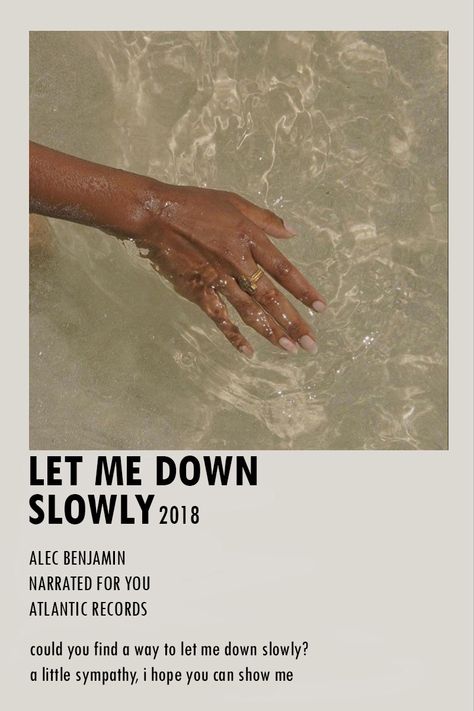 Alec Benjamin Let Me Down Slowly, Let Me Down Slowly Wallpaper, Aesthetic Song Posters Polaroid, Alec Benjamin Poster Vintage, Vintage Song Posters, Alec Benjamin Songs, Aesthetic Song Posters, Alec Benjamin Poster, Song Posters Aesthetic