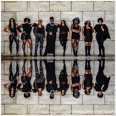 Black Girlfriends Photoshoot, Unique Team Photoshoot Ideas, Black Power Photoshoot Ideas, All Black Team Photoshoot, Black Group Photoshoot, All Black Group Photoshoot, Business Partner Photoshoot Black Women, Group Photoshoot Black Women, Black Women Group Photoshoot Ideas