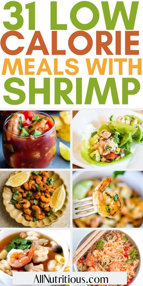 Low Calorie Shrimp Meal Prep, Low Calorie High Protein Meals Shrimp, Low Calorie Recipes Shrimp, Low Cal Seafood Recipes, Healthy Dinner Pescatarian, Low Calorie Shrimp Meals, Low Calorie Seafood Recipes, Healthy Shrimp Recipes Dinner, Shrimp Low Calorie